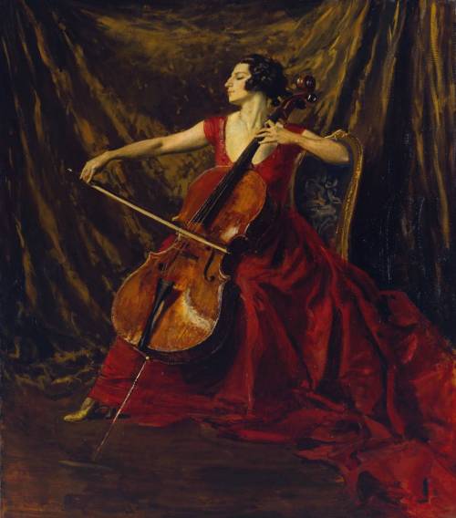 Madame Suggia (1920-3). Augustus John (Welch, 1878‑1961). Oil on canvas. Tate.Guilhermina Suggia was