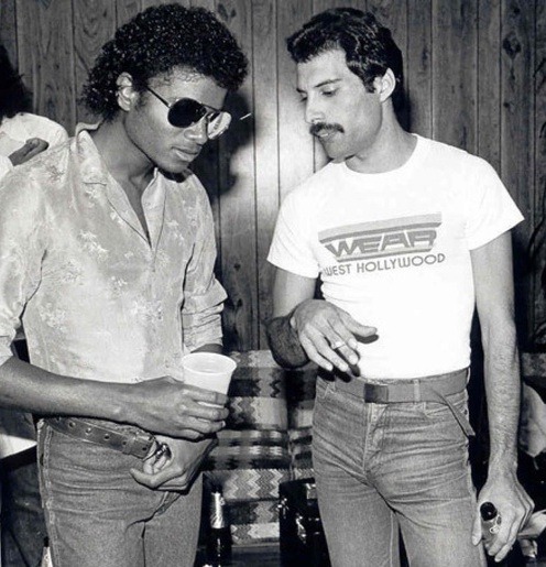 Michael Jackson and Freddie Mercury were quite close friends from the late 1970s
