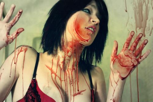 heavensnohellyeah:  A last fire will rise behind those eyes; Model: Sabe (Me) Anthony D. Montanino Photography 