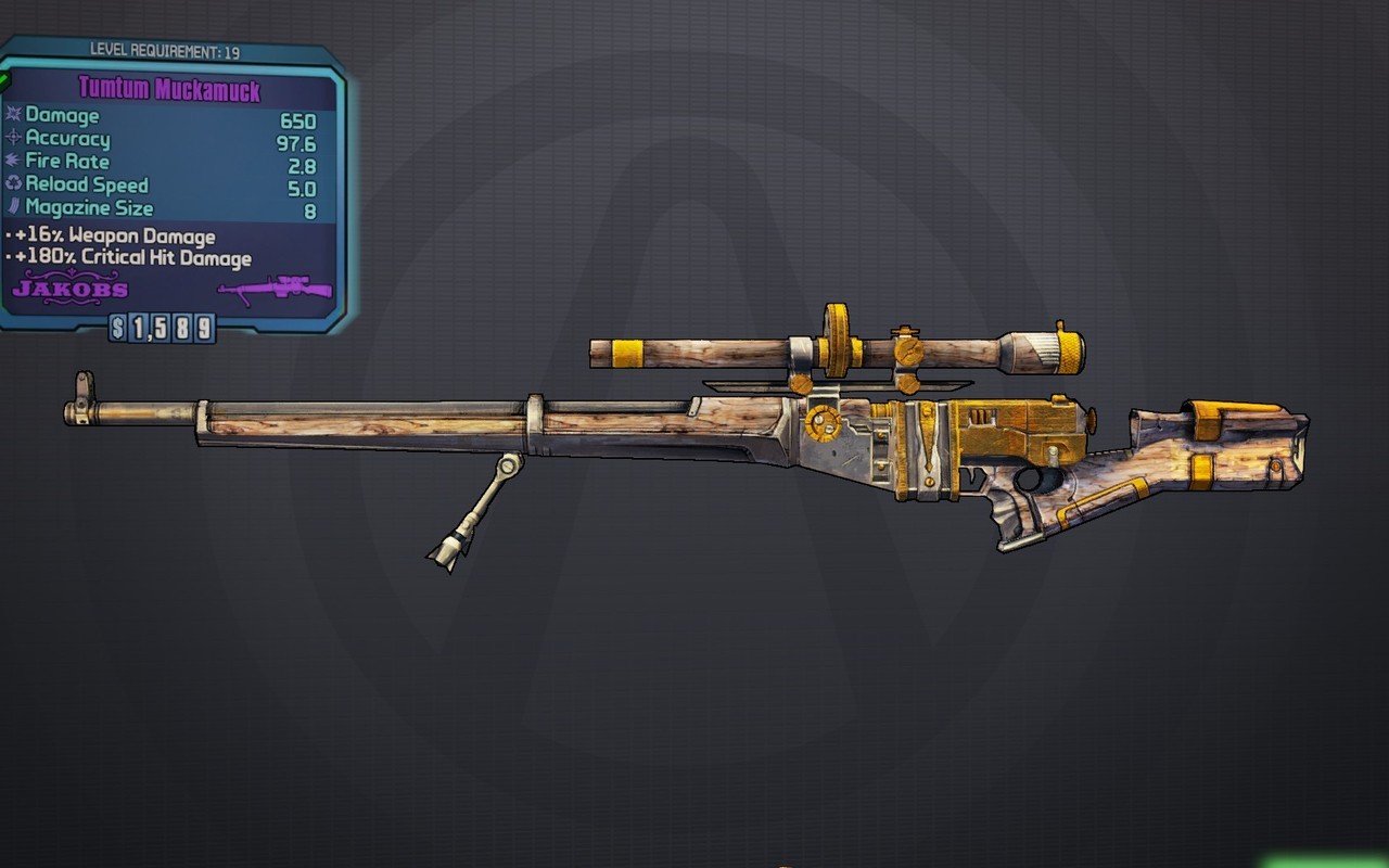 So this is my current primary sniper rifle in Borderlands 2 and oh my God if it isn&rsquo;t