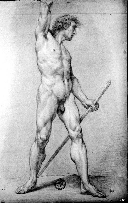hadrian6: Academic studies of the male nude. 1777. Charles Antoine Horace Vernet.