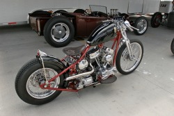 harleypics:  Jimmy Shine’s Panhead chopper photographed in Sturgis. 