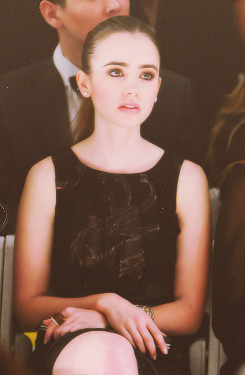 lilycollinsflawless:  Lily Collins|Mercedes-Benz Fashion Week Fall (2009) 