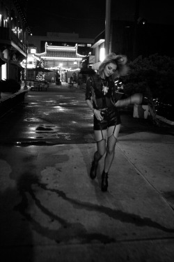Chinatown At Night.  Photo By Natsin, Model Theresa Manchester I Lovingly Refer
