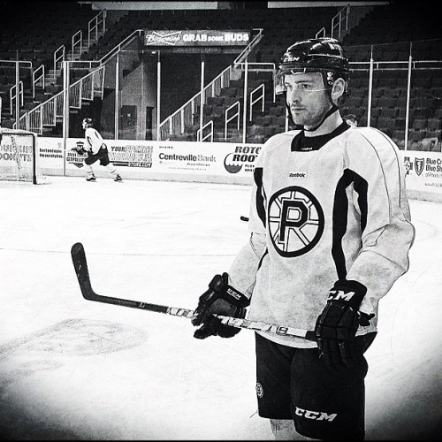 Right wing Jamie Tardif focuses during #PBruins morning skate. Tonight the P-Bruins take on the Connecticut Whale in Providence’s Dunkin’ Donuts Center. Read more…