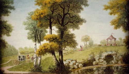 Louis de Carmontelle (French; 1717–1806)Fantasy LandscapesWatercolor drawings on tracing paper, ca. 