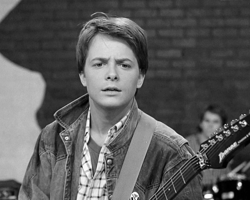 graceandcaffeine:  michael j. fox + black and white 