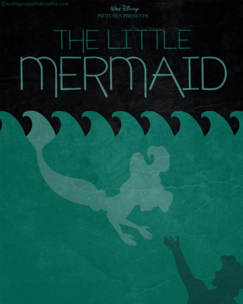 Minimal Film Poster - The Little Mermaid (1989)