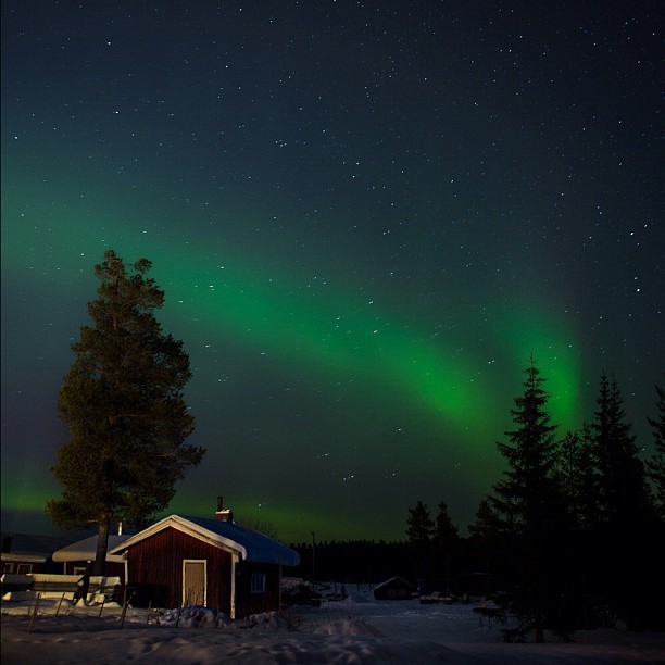 instagram:  Aurora Borealis’ Dancing Northern Light Display  During fall and winter