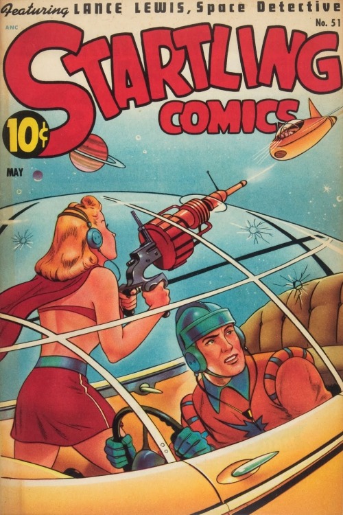 sciencefictiongallery:  Alex Schomburg - Startling Comics, May 1948. 