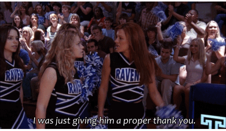 onetreehill-gifs:Well, if that’s the case, then I love you, Brooke.That air kiss. >_<