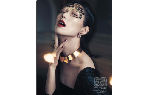 beautifullytwistedmindfashion: Vogue China | Lachlan Bailey | Clare Richardson | Tao Okamoto | Decem