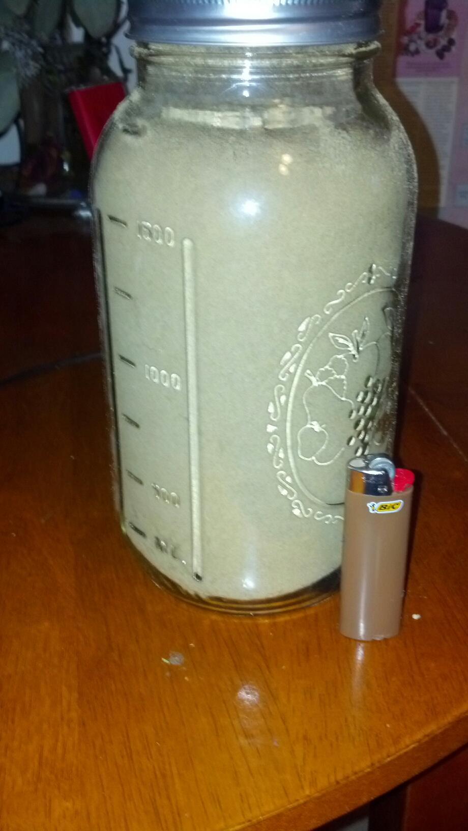 hot3s:  489g… Kief. Going to blast it. 