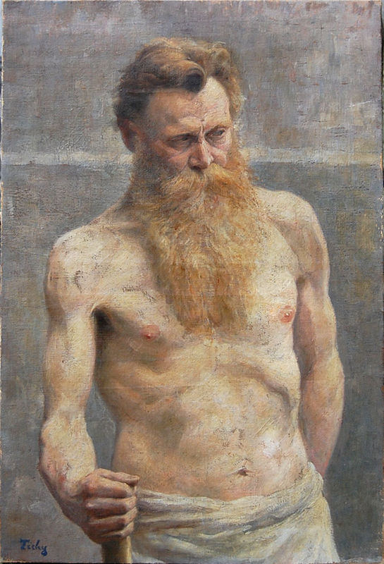 blastedheath:  Hans Tichy (Austrian, 1861-1925), Standing Male Model, ca. 1880 
