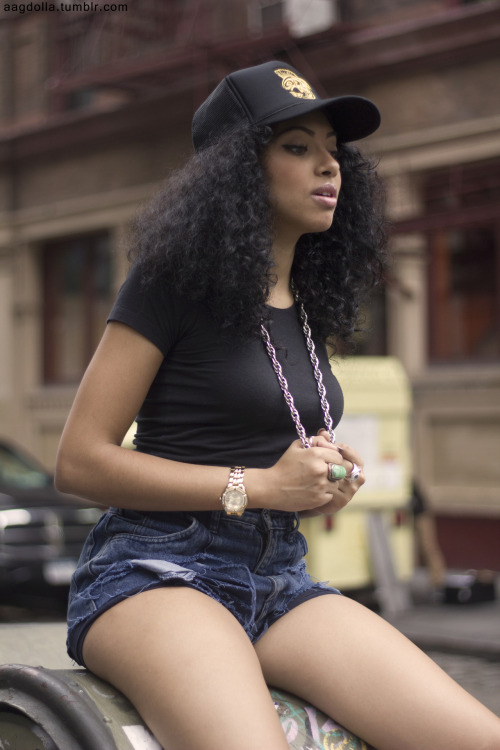 aagdolla:     Tiffany got distracted during the shoot but still looking fabolous.  photo cred. aagdolla 