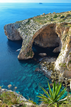 wonderous-world:    Blue Grotto Cave, Malta,