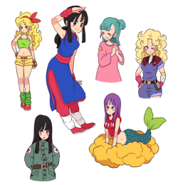 fudoughnuts:  Here’s some Dragon Ball babes! ★ 