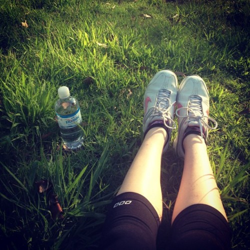 organically-gorgeous: claireruns:  I am crazy. I did hint sprints after gym. It is so hot! Luckily I