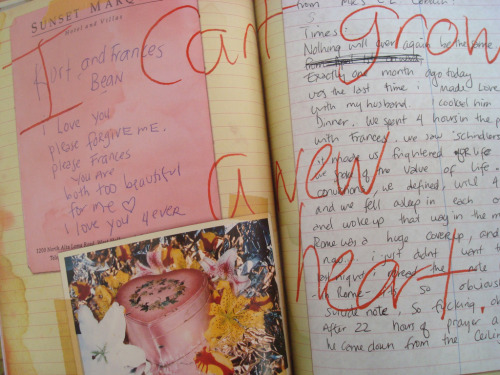 undrown: Courtney Love’s diary “I can’t grow a new heart”“Kurt and Frances Bean I love you please forgive me” 