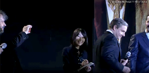 fuckyeahmartinfreeman:Martin at the red carpet for the Japan premiere of The Hobbit: An Unexpected J