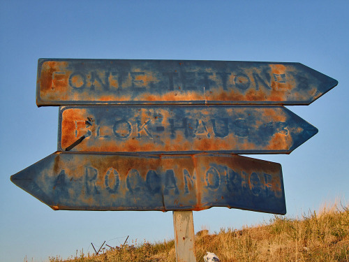 Old Road Plates Abruzzo Italy