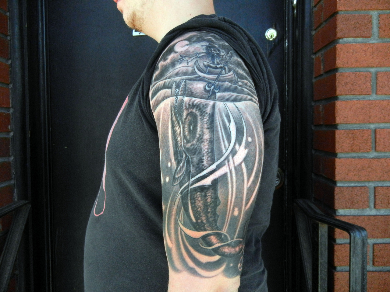 fuckyeahtattoos:  tattoo by hoode my instagram is hoode215   the shop is  blackvulturegallery