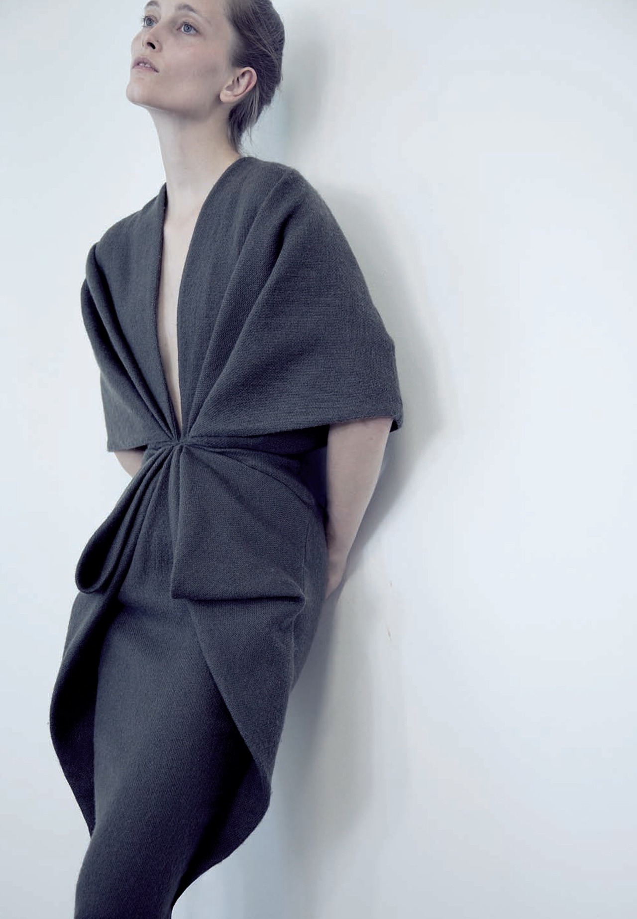 dustulator:  Iekeliene Stange in Haider Ackermann for Sculptural Fashion an exhibition