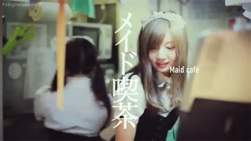 ovreee:  is japan cool? | maid café