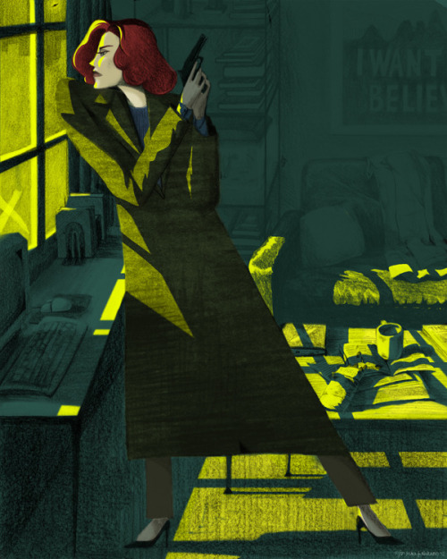 hello-zombie: Dana Scully by Mika J Nakano for the upcoming GIRLS: Fact + Fiction show, opening Dec.