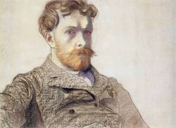 hairymouthfuls:  Wyspiański: self-portrait (one of many by this painter and playwright). 