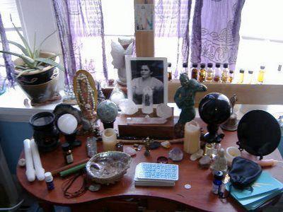 Her altar represents her essential self and becomes a visual metaphor for her woman-spirit. A woman&