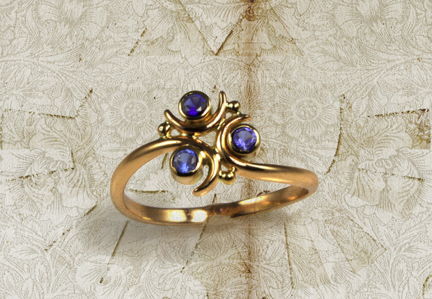 lostinhyrule:  knights-of-hyrule:  Zora’s Sapphire Ring One very talented jeweler