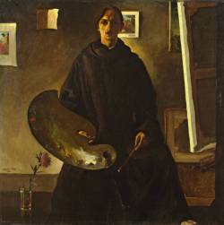Marcel Gillis (Belgian, 1897-1972) | La Robe De Moine (Self-Portrait) | 1930 |