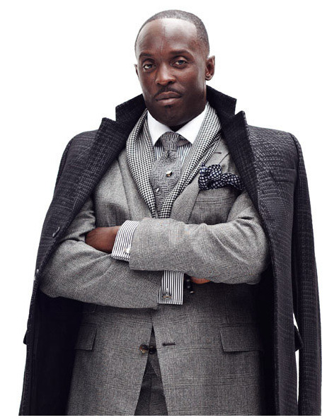 fashionhassexwithart: Omar Devone Little x Chalky White = Michael K. Williams.