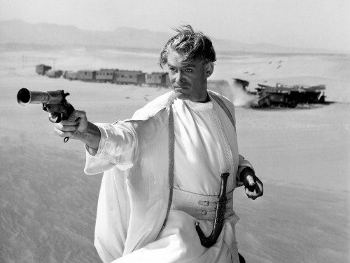Peter O'Toole; production still from David Lean&rsquo;s Lawrence of Arabia (1962)