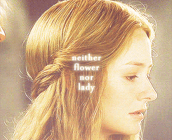 the-lady-eowyn:Then, Éowyn of Rohan, I say to you that you are beautiful. In the valleys of our hill