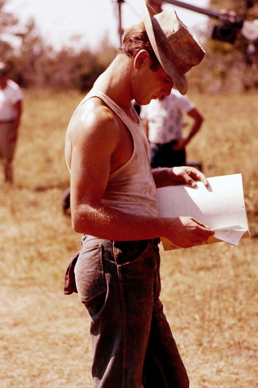 “Paul Newman photographed by Gene Lesser on the set of Cool Hand Luke, 1967.”