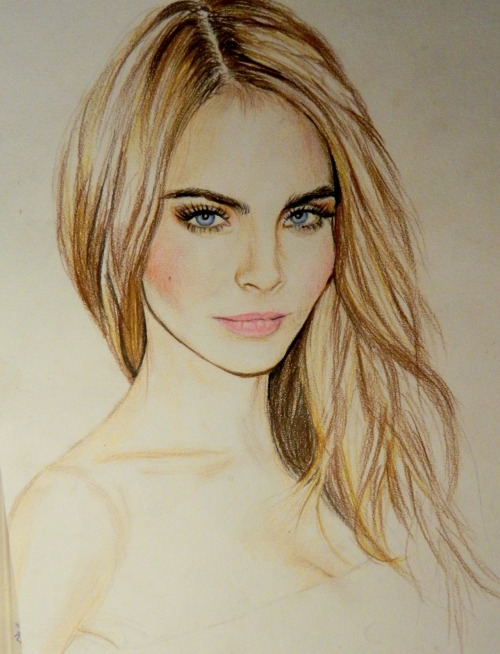 crystallized-teardrops:  savanier:  cara is definitely my favorite person to draw   holy hell i wish i could draw like you 