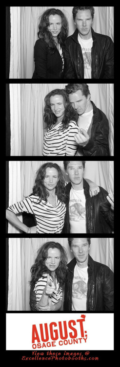 londonphile: Juliette Lewis and Benedict Cumberbatch @ August: Osage County wrap party x