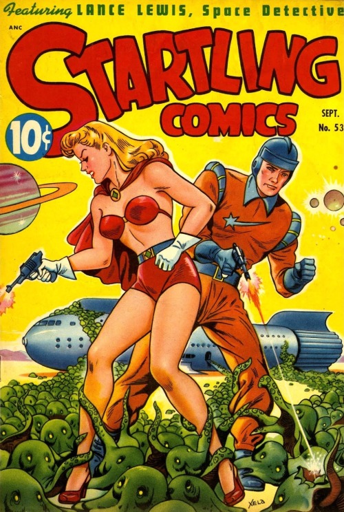 sciencefictiongallery:  Alex Schomburg - Startling Comics, September 1948. 
