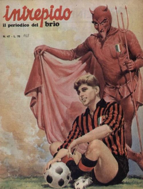 Gianni Rivera & AC Milan Sulla Copertina Di “Intrepido”, 1968