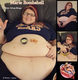 bombshellslive:  Marie Bombshell - Buffalo Wing Binge!