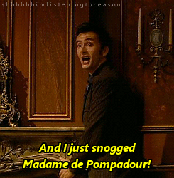 smaugchiefestofcalamities:  plusdyspros:  accio-superwholock:  totheclotpole:  #TENNANT OUT BITCH  best exit in television history  HIS FACE IN THE LAST GIF THOUGH  RELEVANT AGAIN  i fucking love him