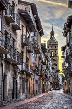 dleiva:  Calle Mayor de Puente La Reina (Navarra)