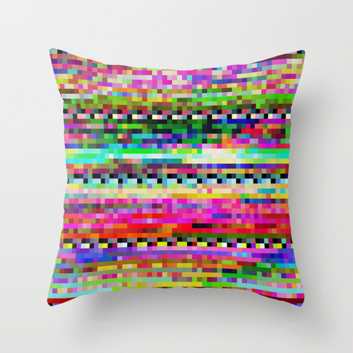 hypn:////Glitch Art Pillow Covers////Benjamin Berg (aka Stallio) has produced a range of throw pillo