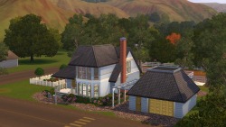 simsgonewrong:  Aw look at that house isn’t that so cute??? That’s what I thought, I said, “Ea did a really good job let me go inside” So I did right I was looking around   And It’s a pretty normal, mediocre house like typical EA so I was like