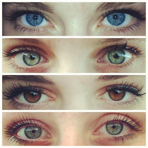 powerperfgirl:  the green ones are my mom’s eye color but the brown ones are her