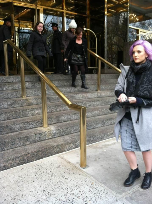 littlemix-news:Perrie outside the hotel today