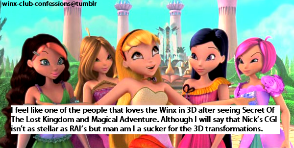 Winx Club Confessions — “I feel like one of the people that loves the Winx ...