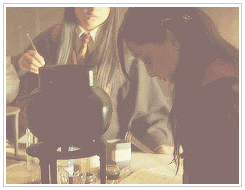 openthesnitch:  THE MAGIC BEGINS [25] favourite class - Potions  I can teach you